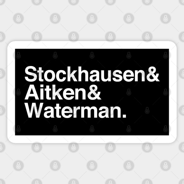 Stockhausen Aitken & Waterman / Humorous Names List Design Sticker by DankFutura